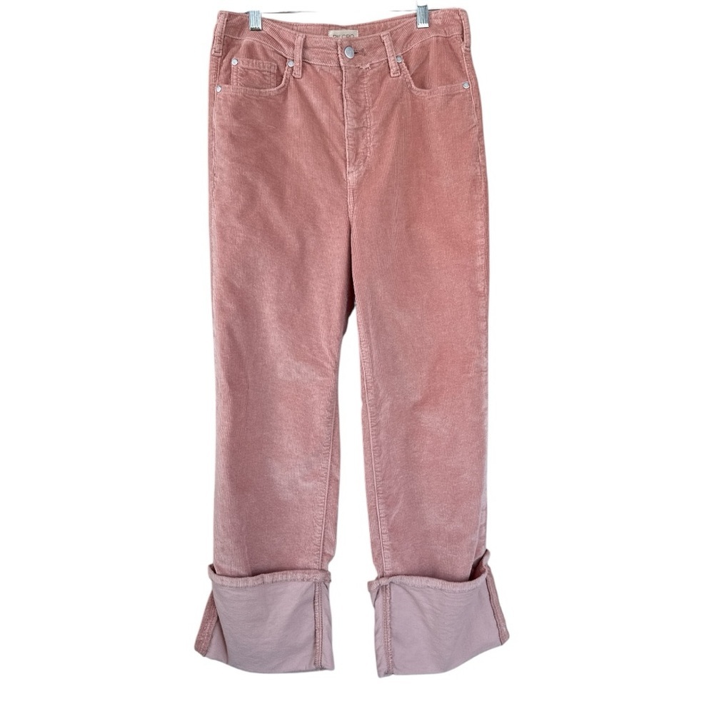 Pilcro Anthropologie The Scotty Cuffed High Rise Straight-Leg Jeans Size 28